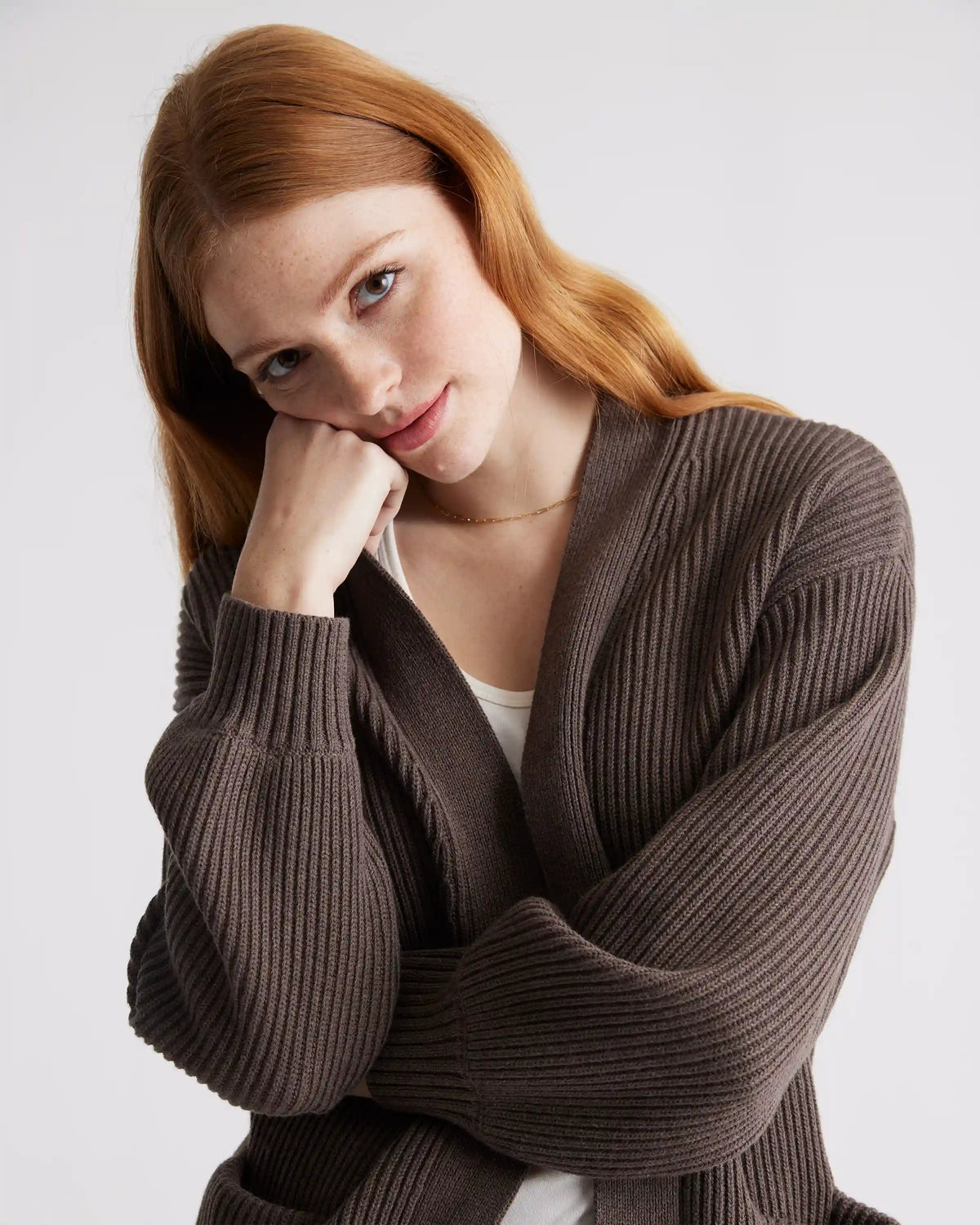 100% Organic Cotton Oversized Cardigan