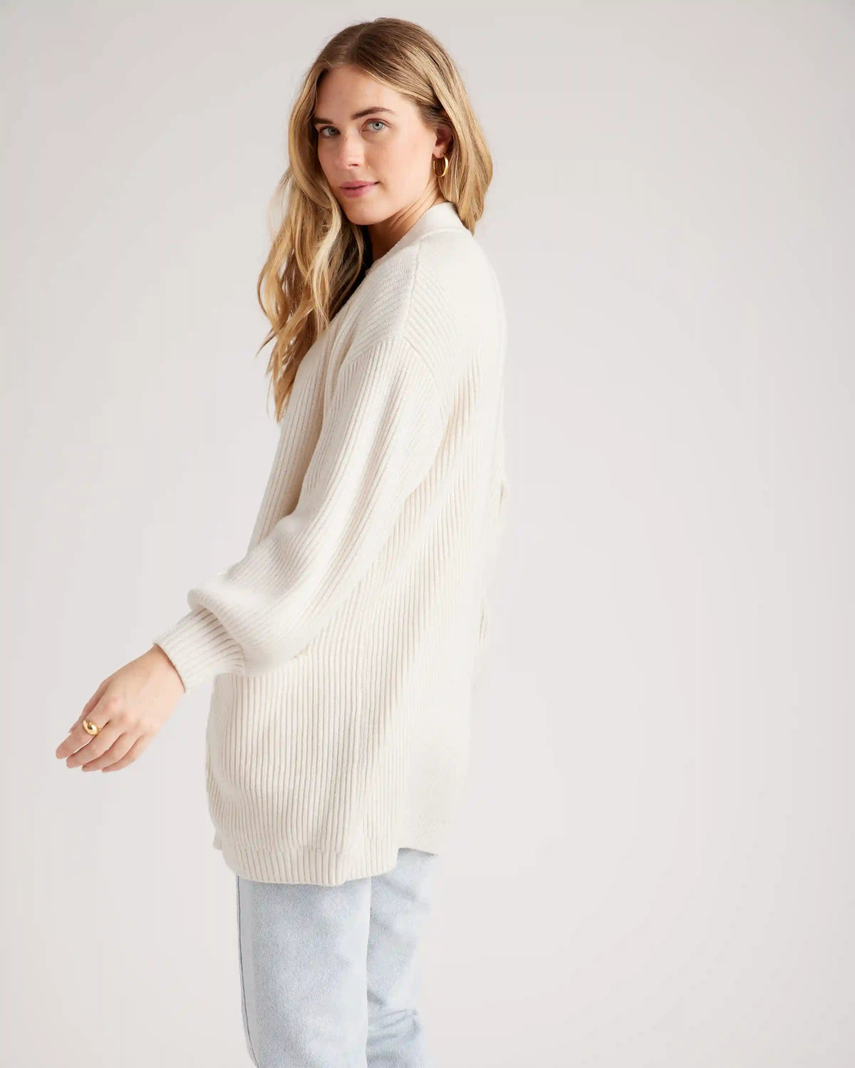 100% Organic Cotton Oversized Cardigan