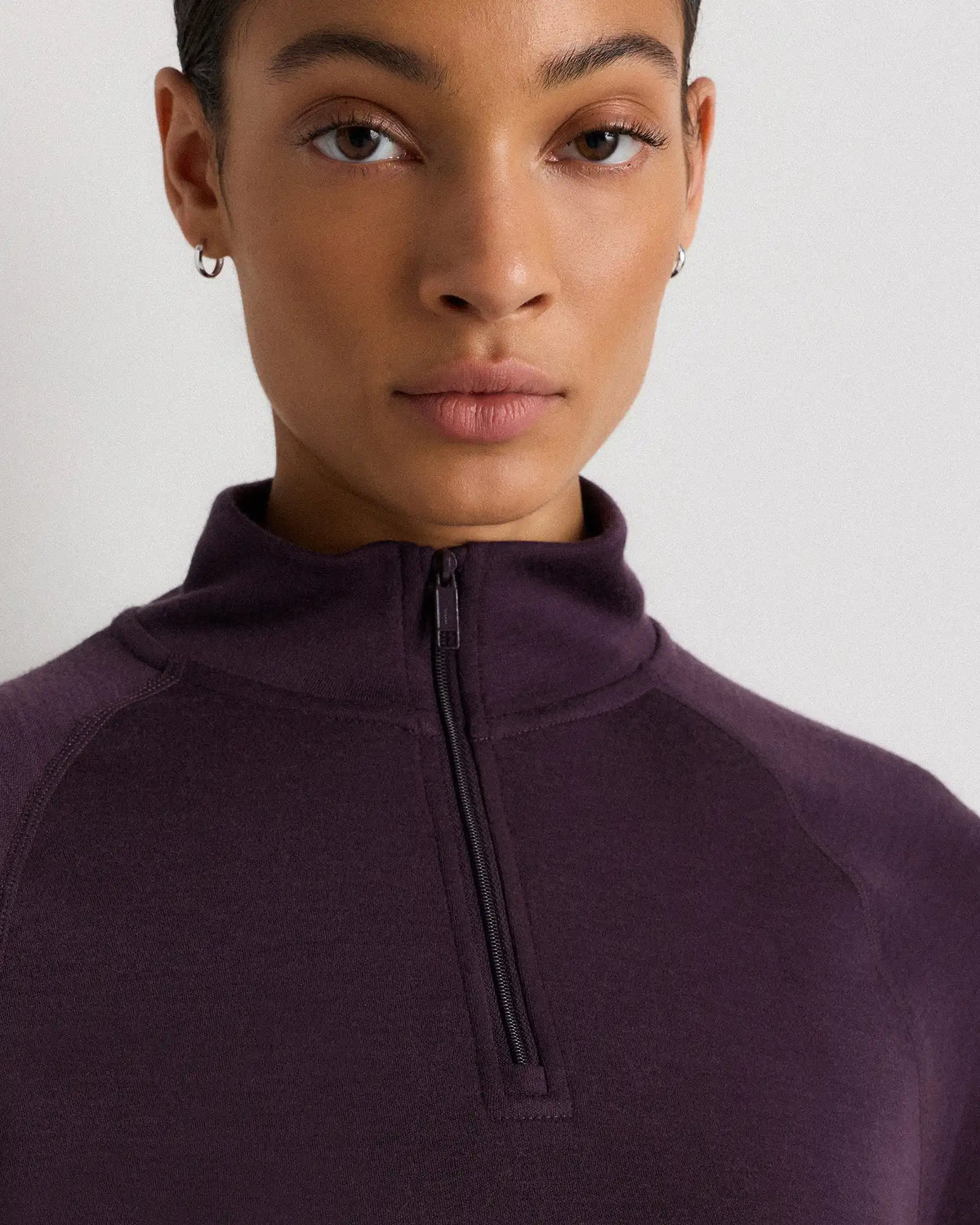 100% Merino Wool Cold Weather Base Layer 1/4 Zip