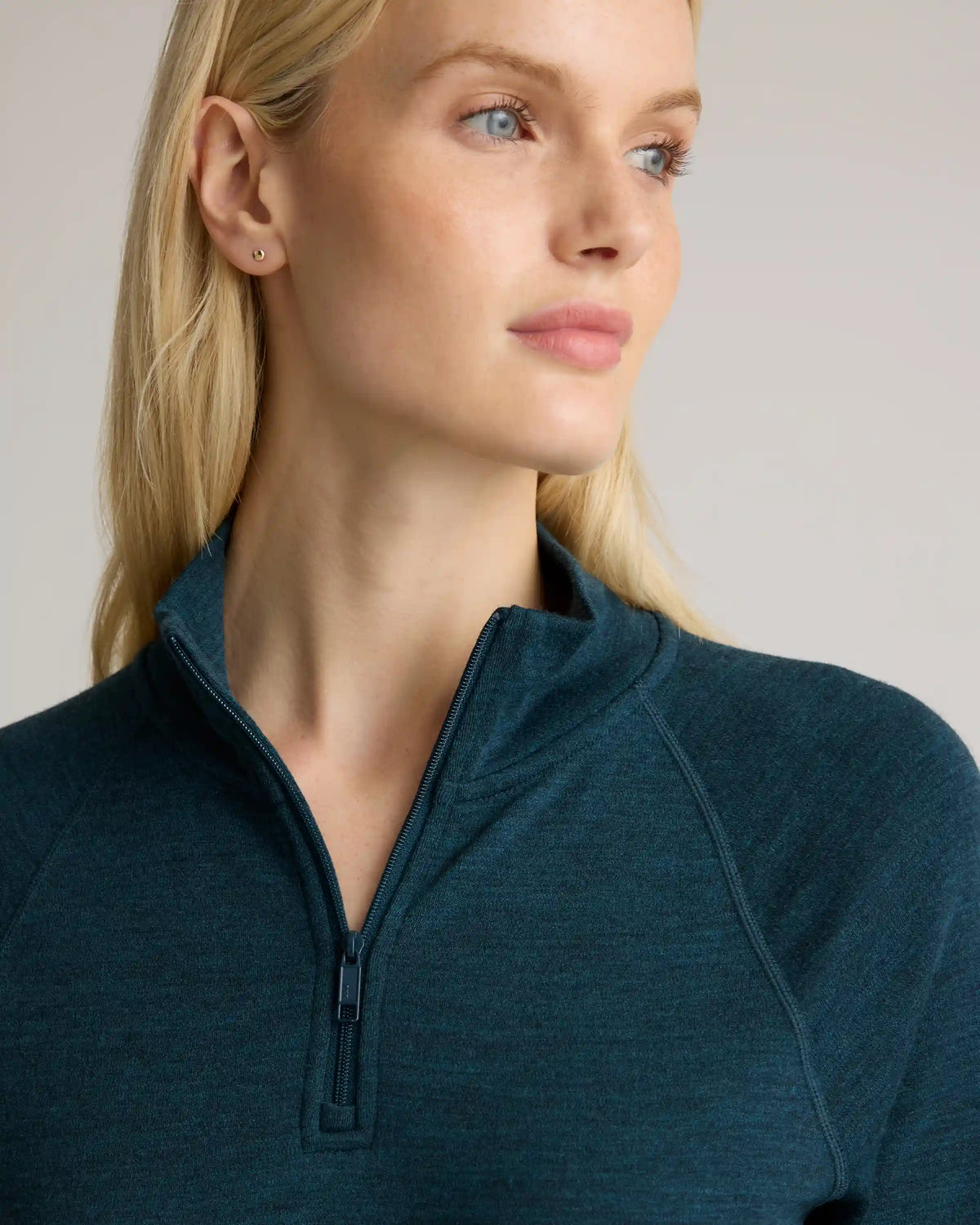 100% Merino Wool Cold Weather Base Layer 1/4 Zip