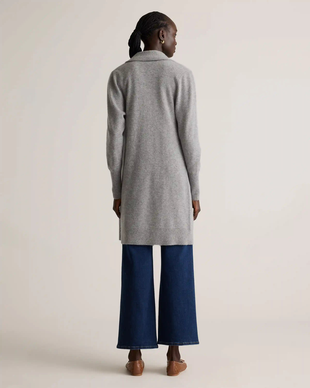 Mongolian Cashmere Duster Cardigan Sweater