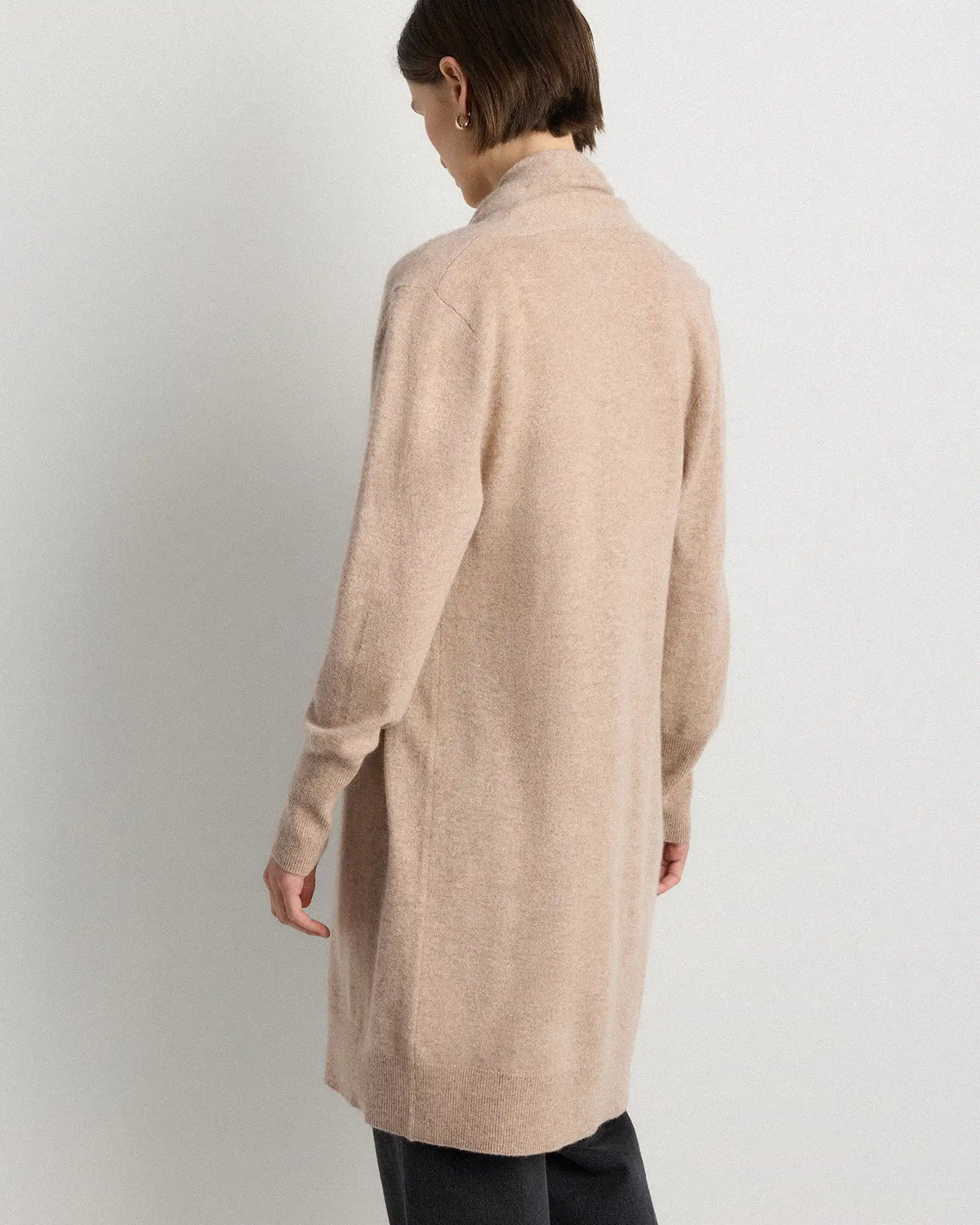 Mongolian Cashmere Duster Cardigan Sweater