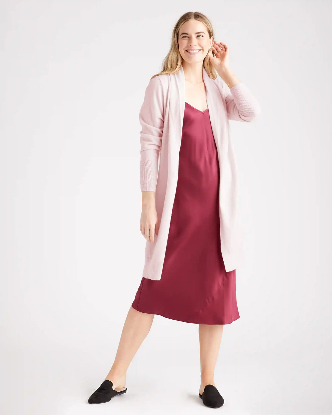 Mongolian Cashmere Duster Cardigan Sweater