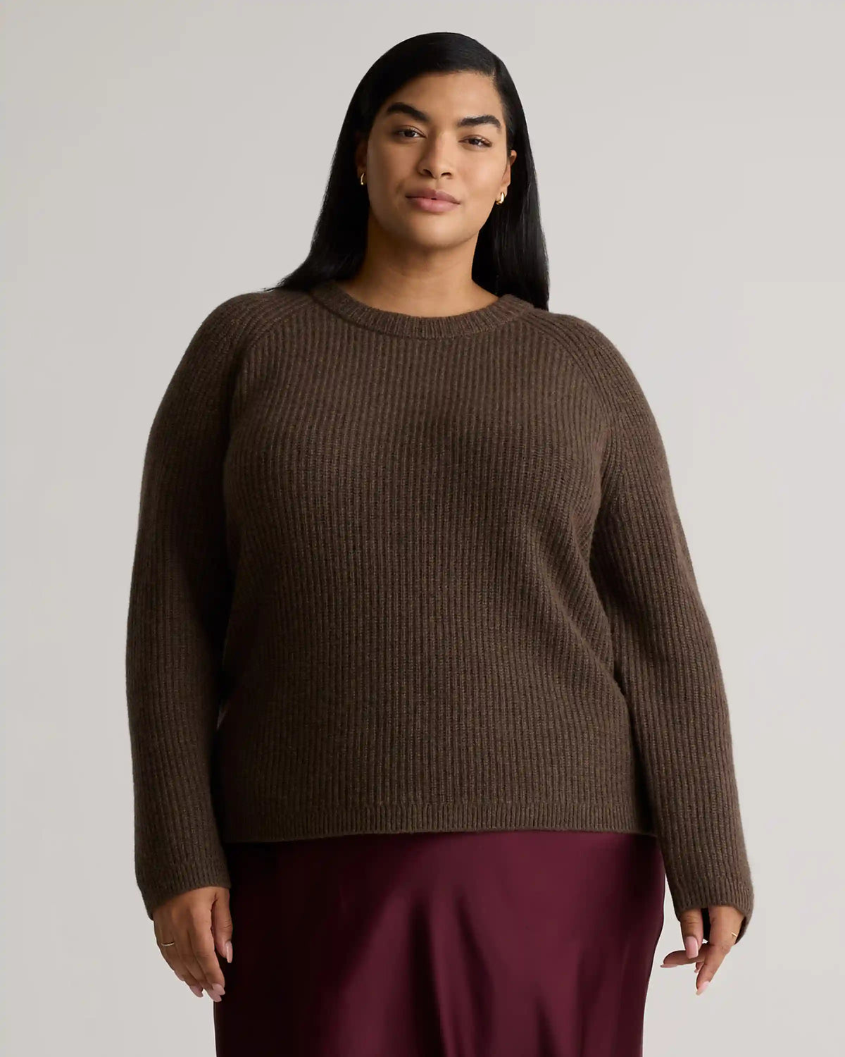 Mongolian Cashmere Fisherman Crewneck Sweater