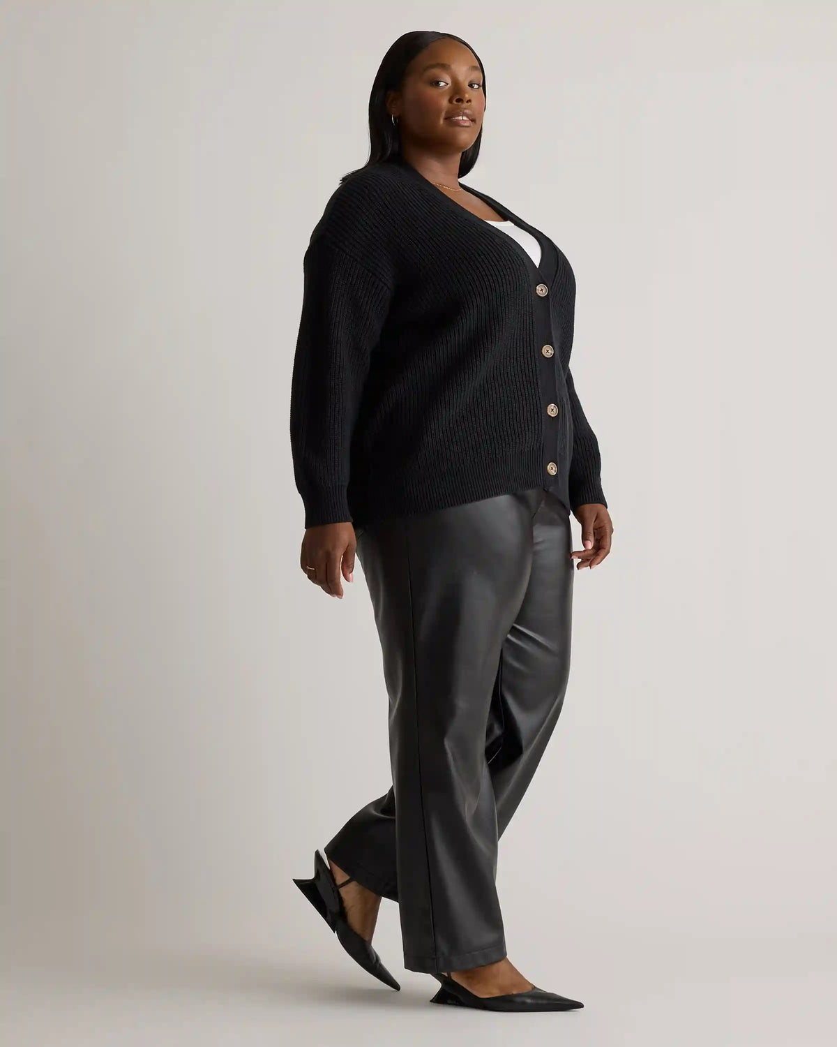 100% Organic Cotton Oversized Boyfriend Cardigan
