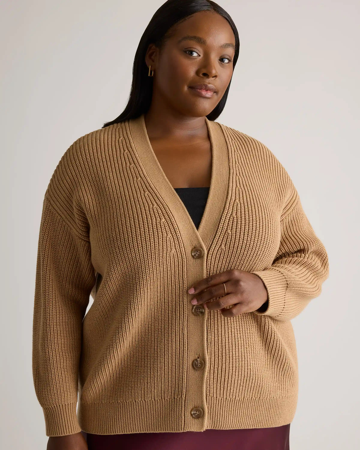 100% Organic Cotton Oversized Boyfriend Cardigan