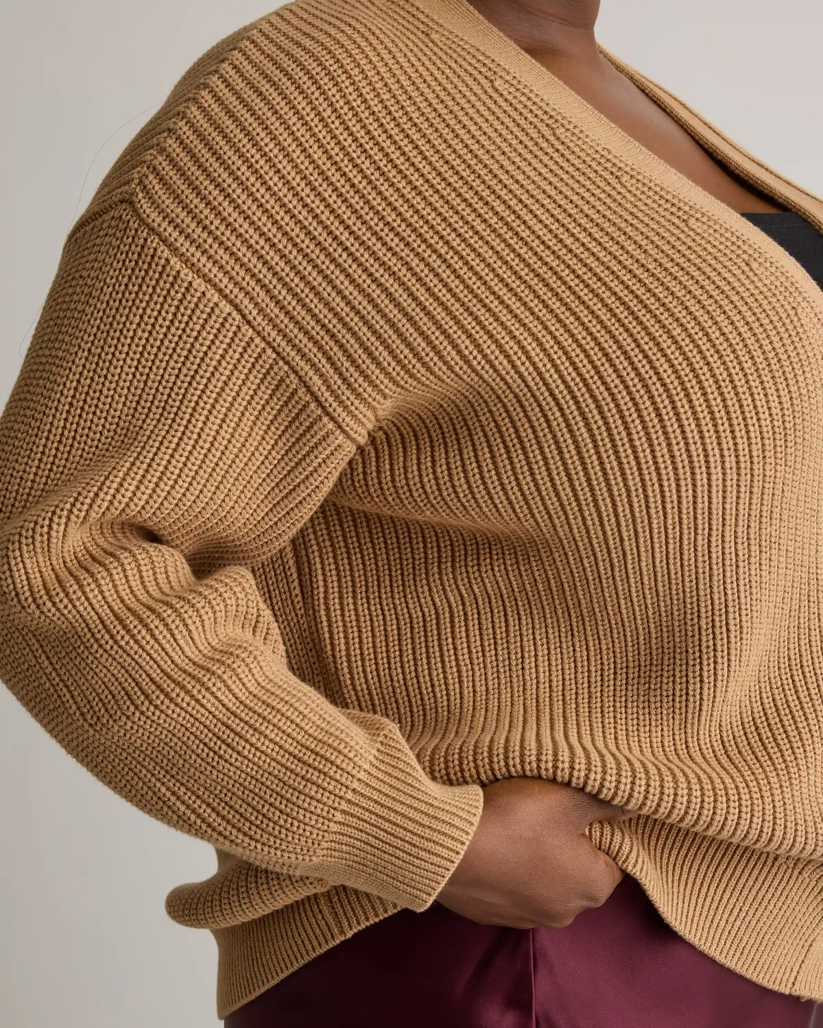 100% Organic Cotton Oversized Boyfriend Cardigan