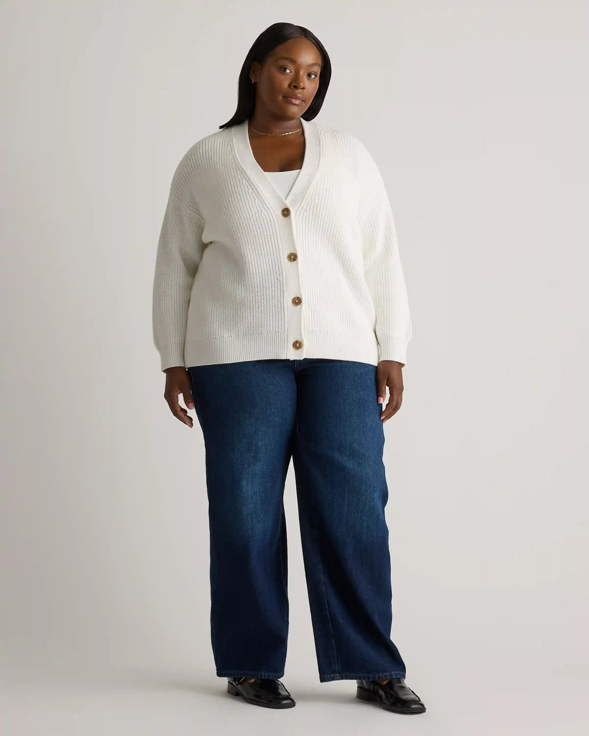 100% Organic Cotton Oversized Boyfriend Cardigan