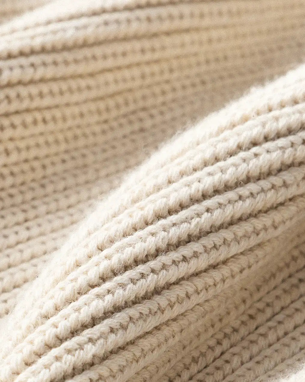 100% Organic Cotton Fisherman V-Neck Sweater