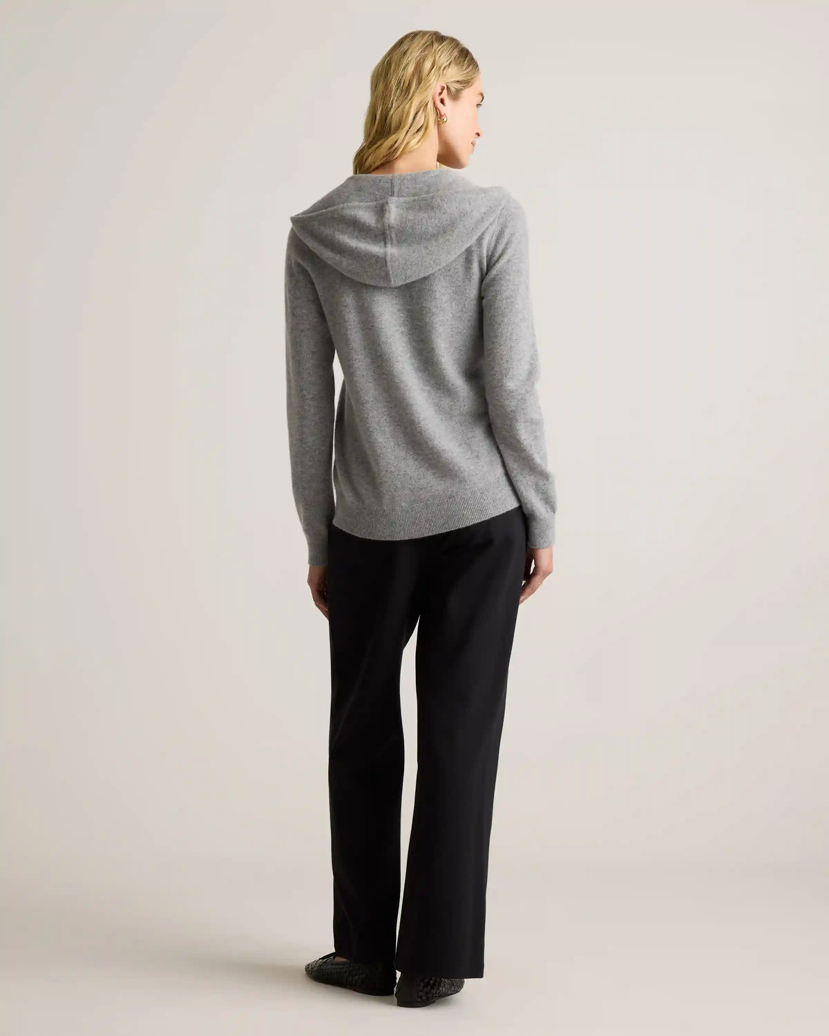 Mongolian Cashmere Full-Zip Hoodie