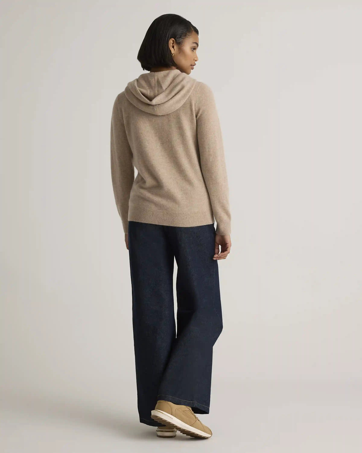 Mongolian Cashmere Full-Zip Hoodie