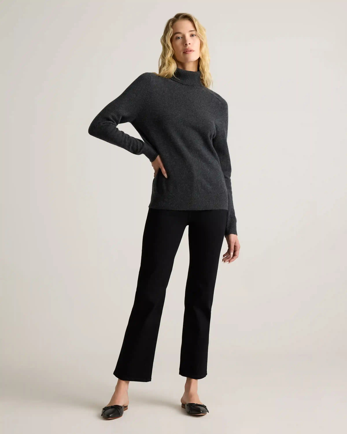 Mongolian Cashmere Turtleneck Sweater