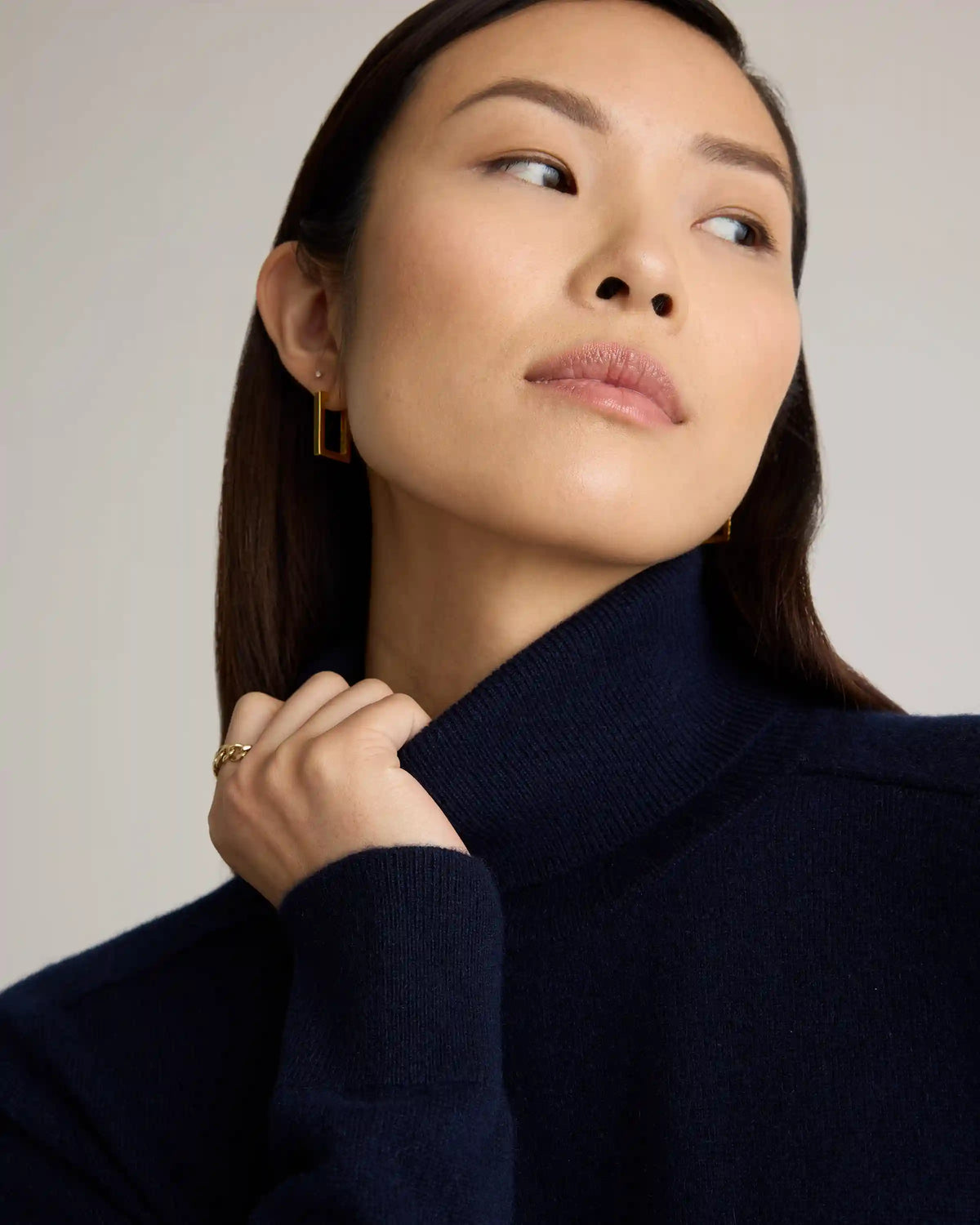 Mongolian Cashmere Turtleneck Sweater