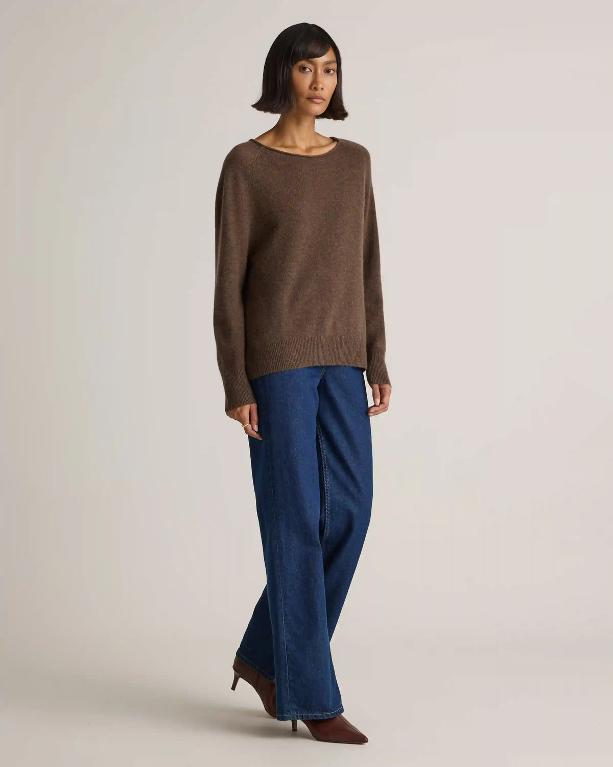 Mongolian Cashmere Boatneck Sweater