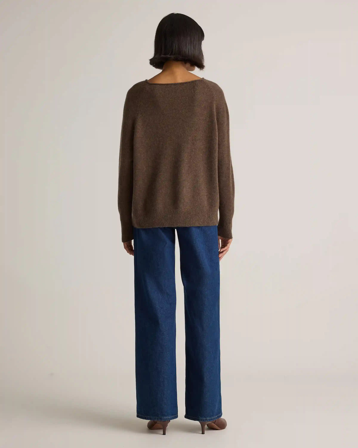 Mongolian Cashmere Boatneck Sweater