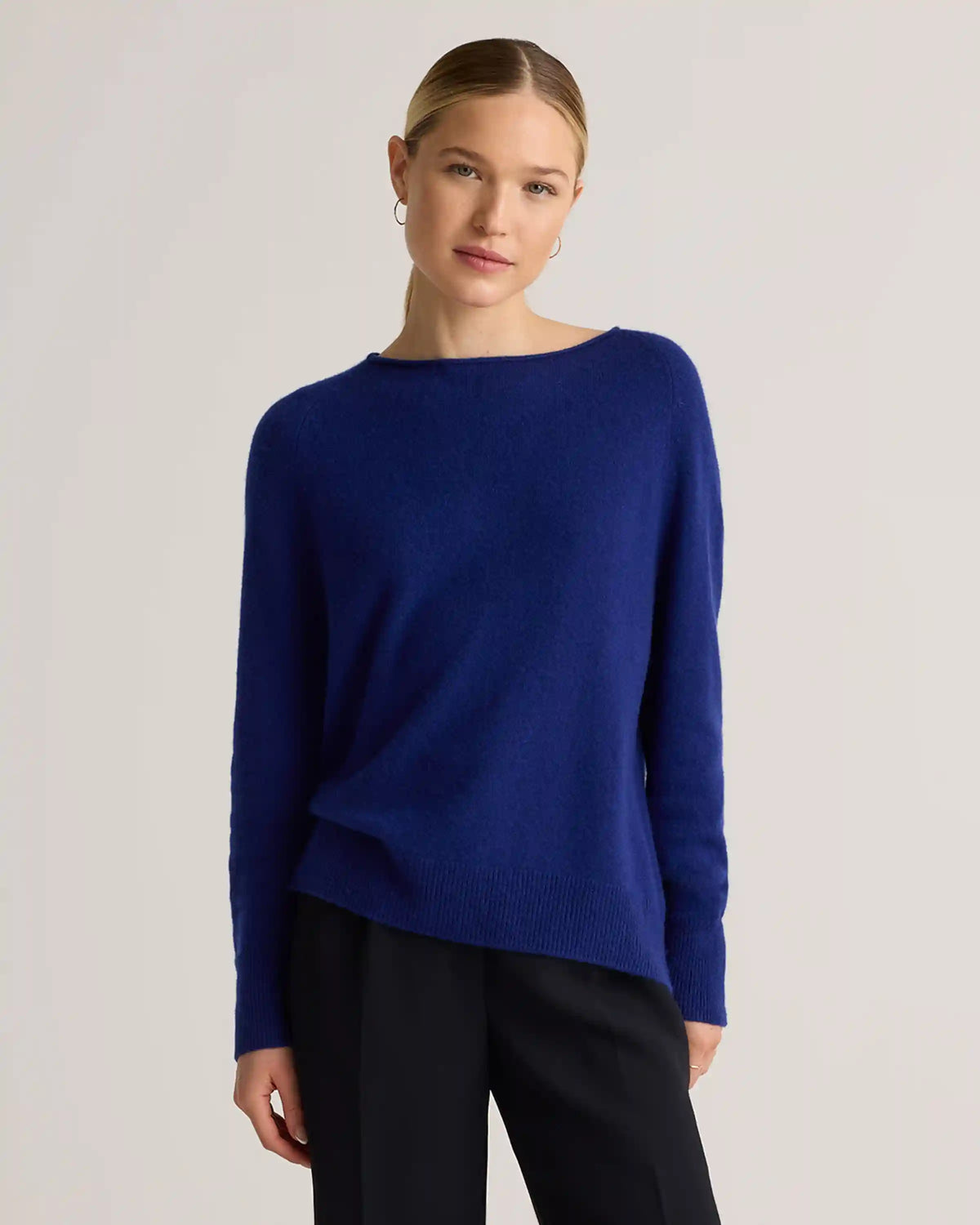 Mongolian Cashmere Boatneck Sweater