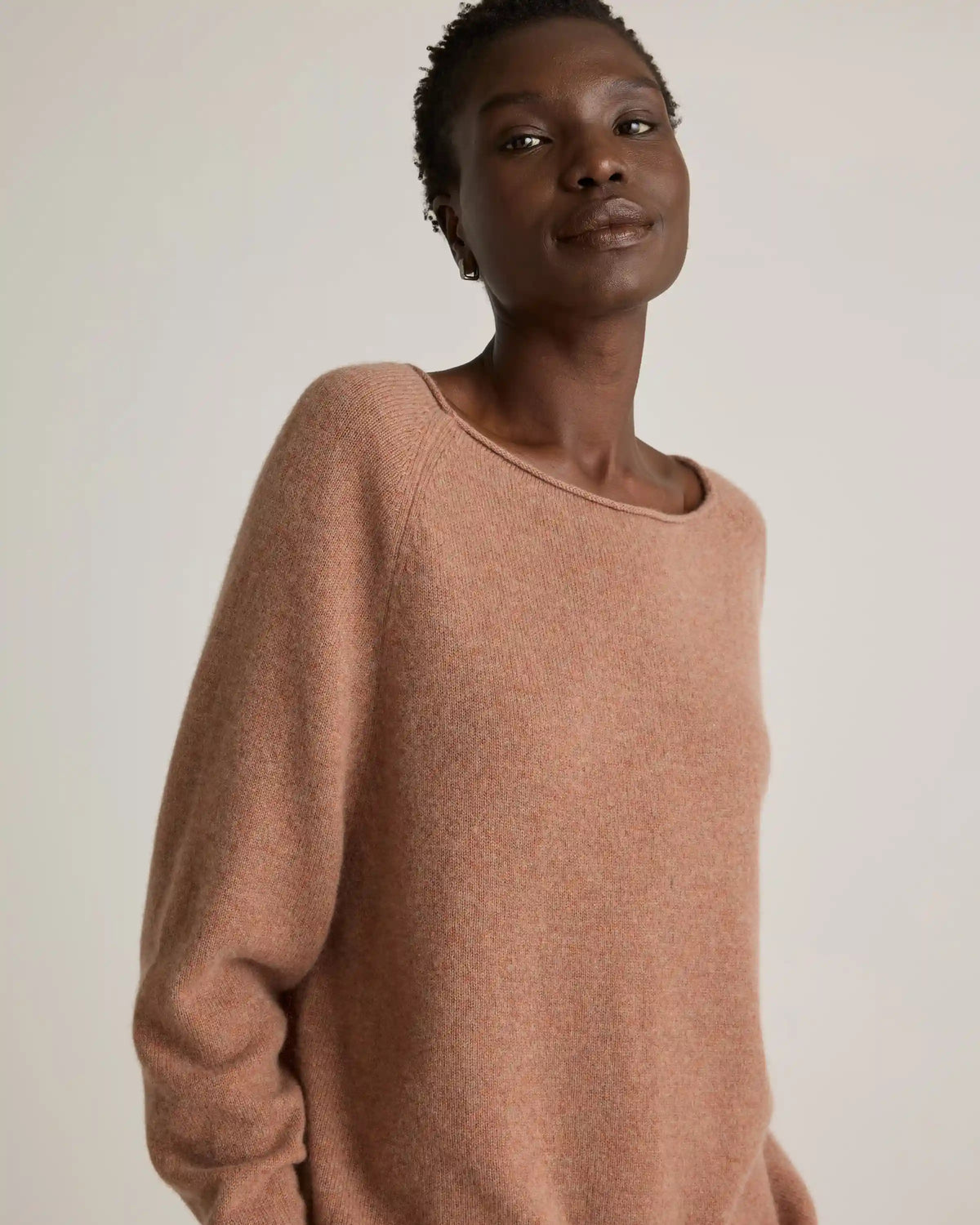 Mongolian Cashmere Boatneck Sweater