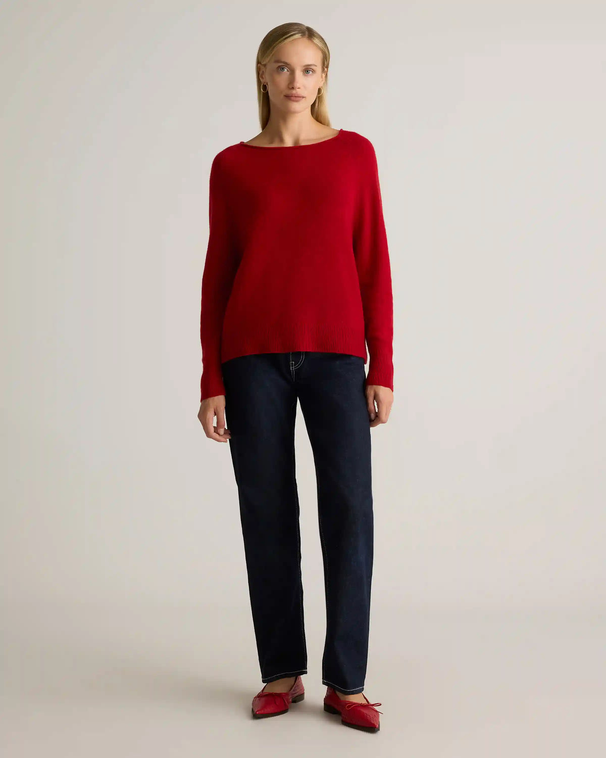 Mongolian Cashmere Boatneck Sweater