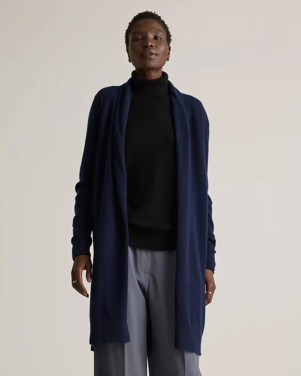 Mongolian Cashmere Duster Cardigan Sweater