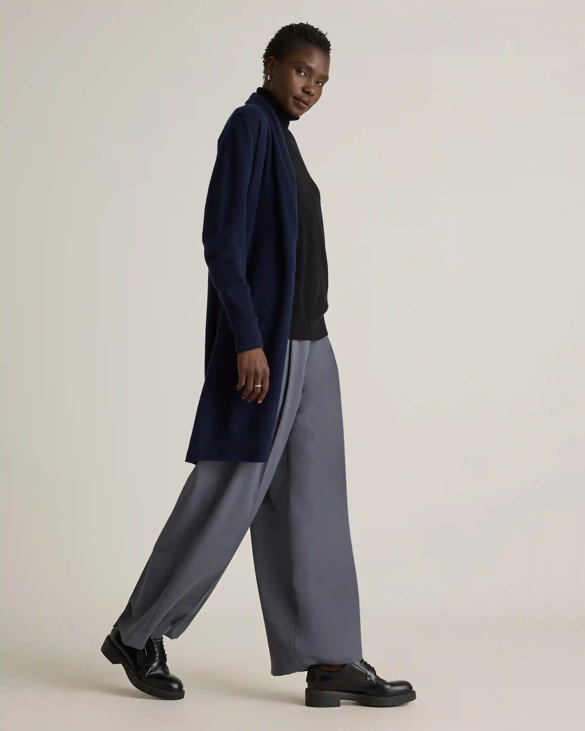 Mongolian Cashmere Duster Cardigan Sweater