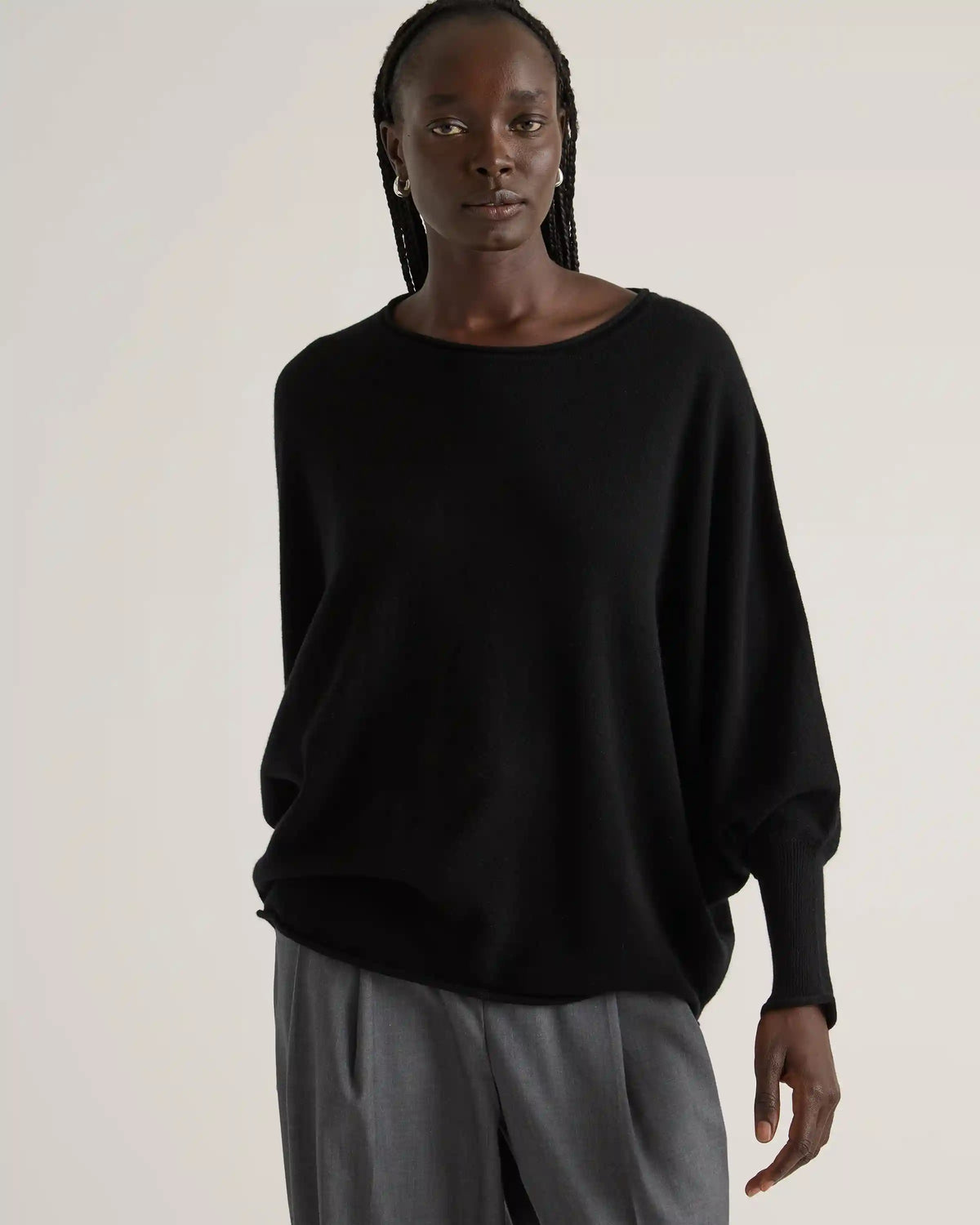 Mongolian Cashmere Batwing Sweater