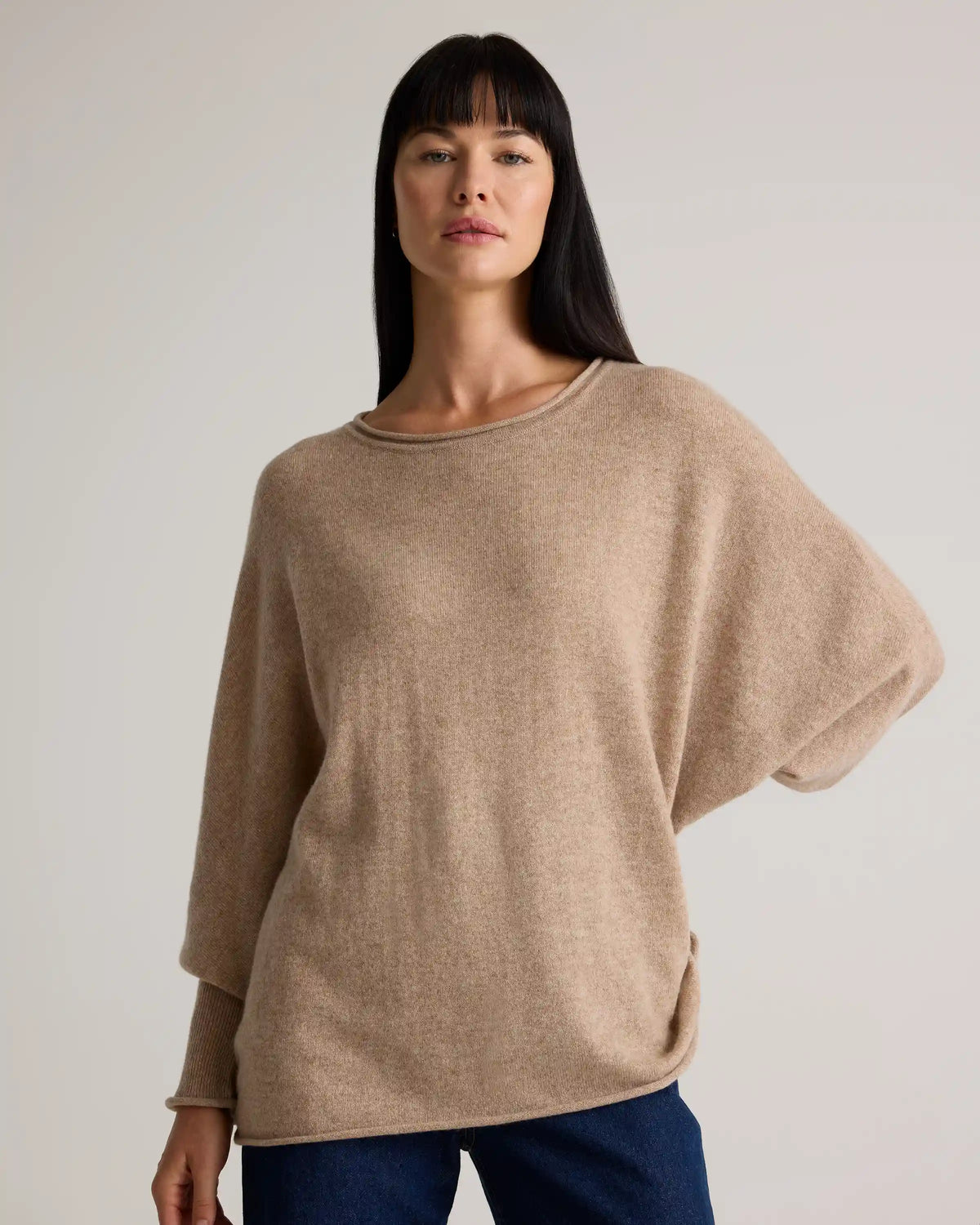 Mongolian Cashmere Batwing Sweater