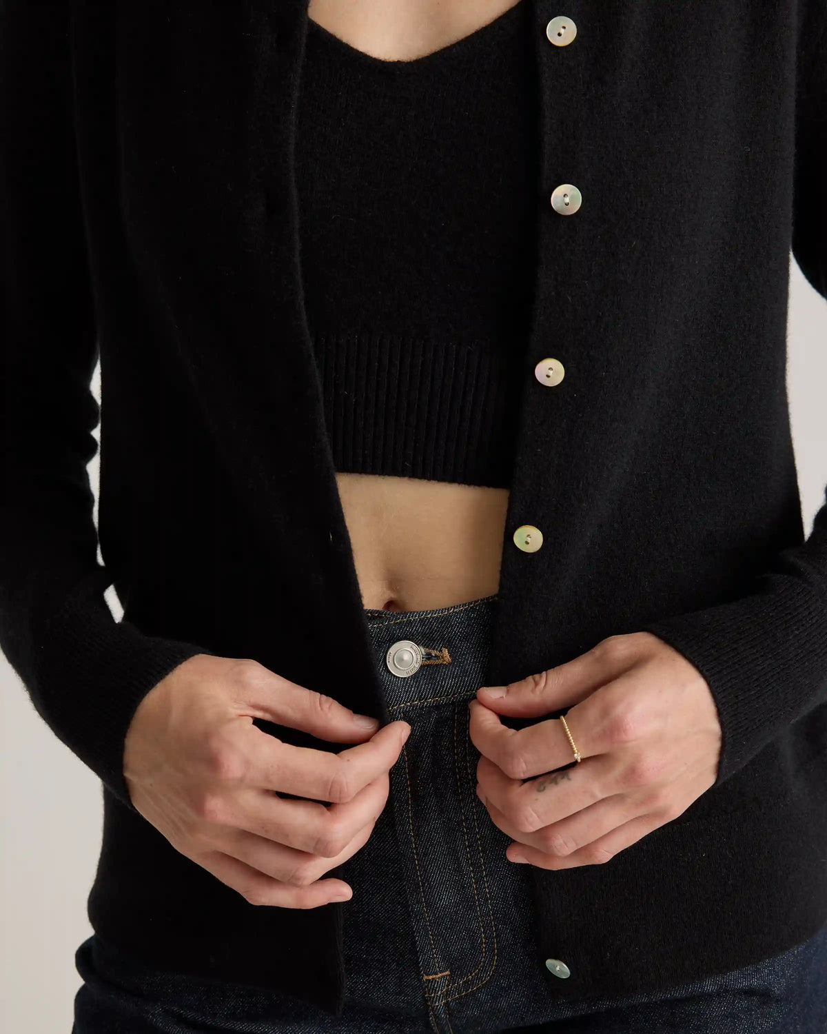 Mongolian Cashmere Cardigan Sweater