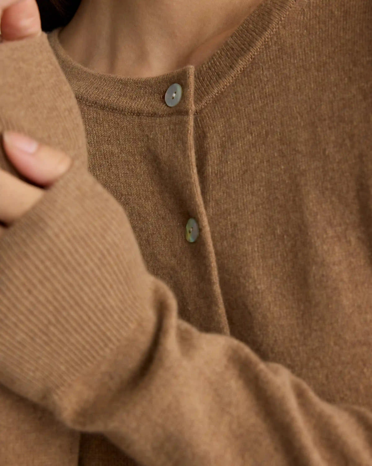 Mongolian Cashmere Cardigan Sweater