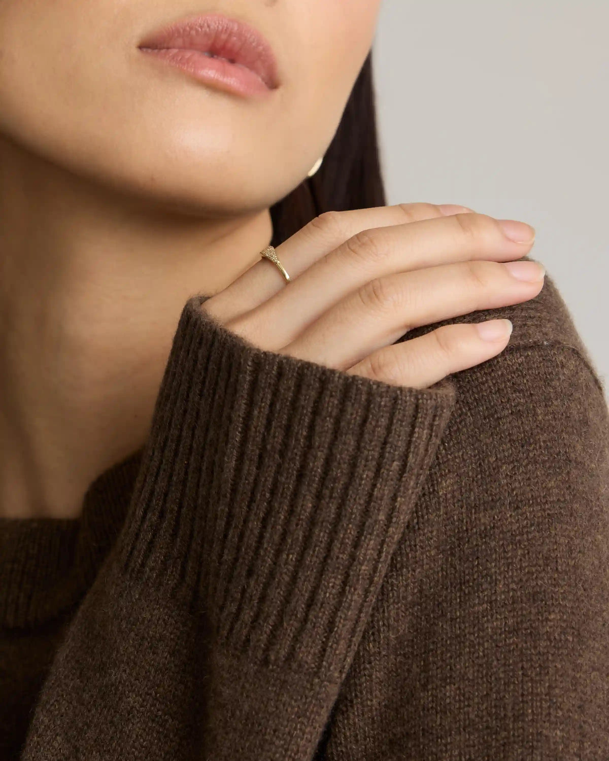 Mongolian Cashmere Oversized Crewneck Sweater