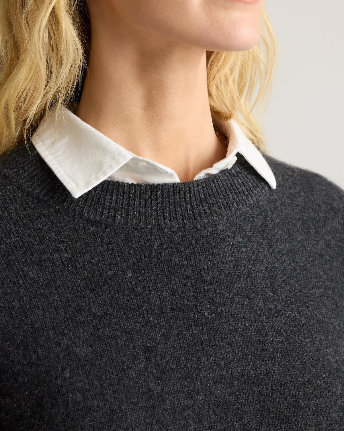 Mongolian Cashmere Oversized Crewneck Sweater