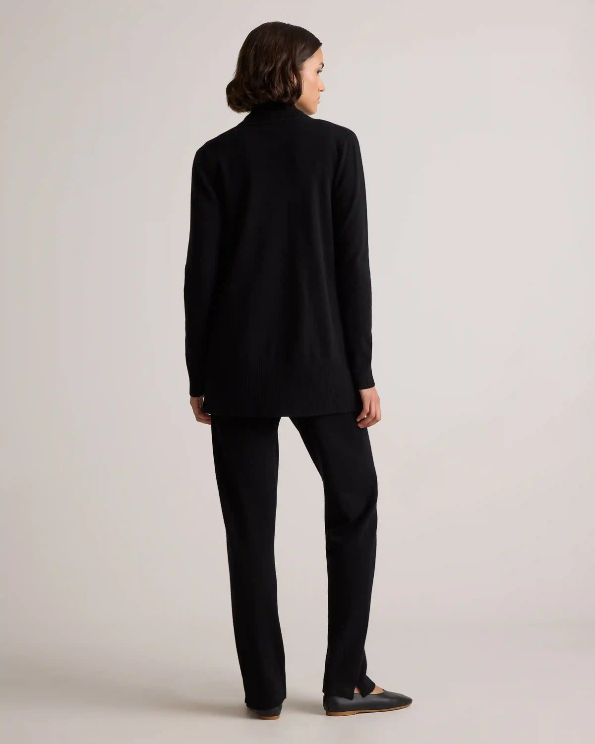 Mongolian Cashmere Open Cardigan Sweater