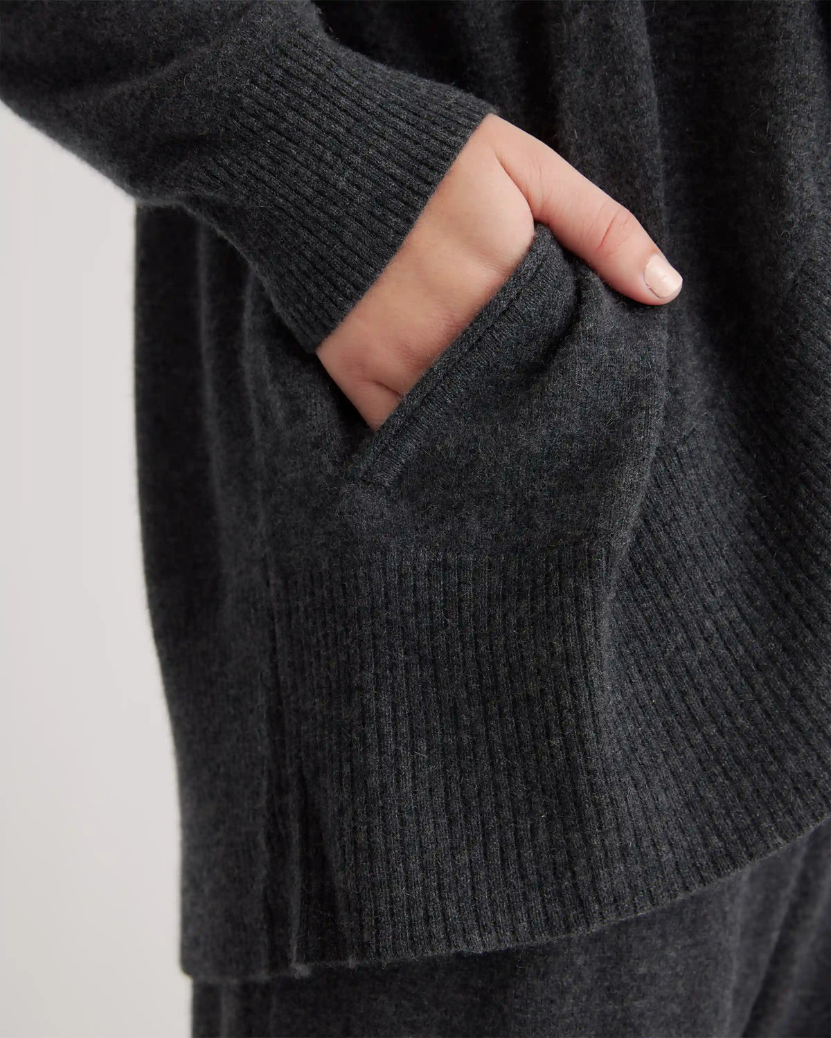 Mongolian Cashmere Open Cardigan Sweater