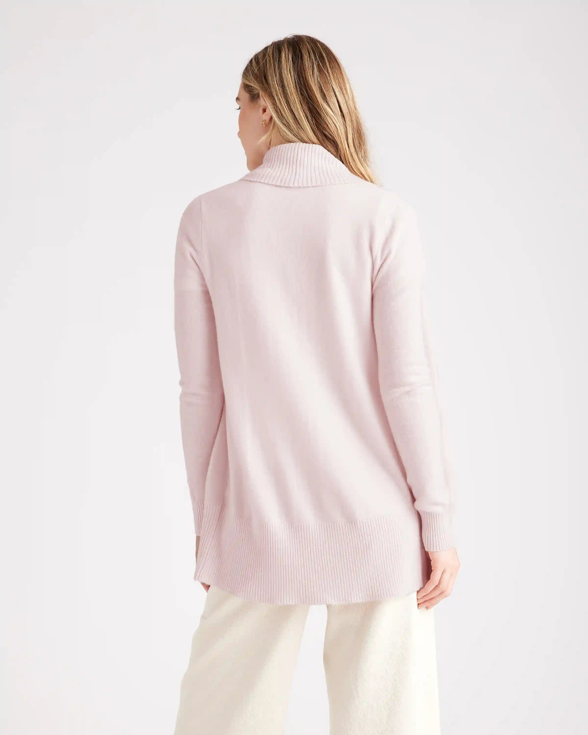 Mongolian Spring Cashmere Open Cardigan Sweater