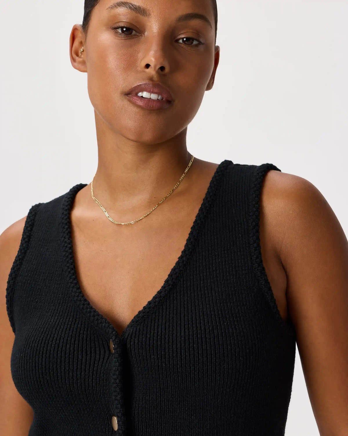 100% Organic Cotton V-Neck Sweater Vest