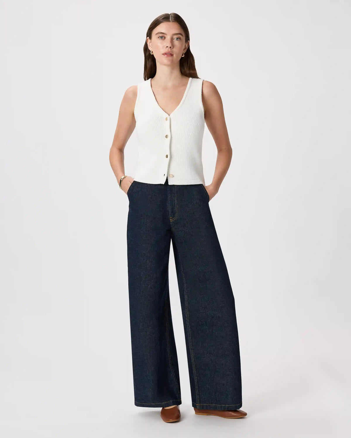 100% Organic Cotton V-Neck Sweater Vest