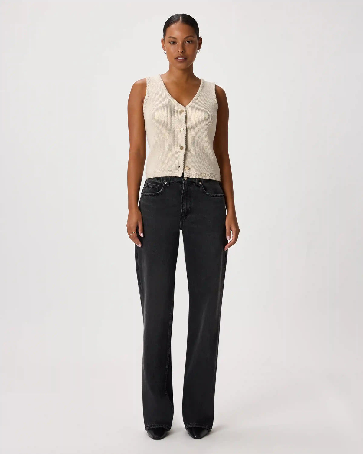 100% Organic Cotton V-Neck Sweater Vest