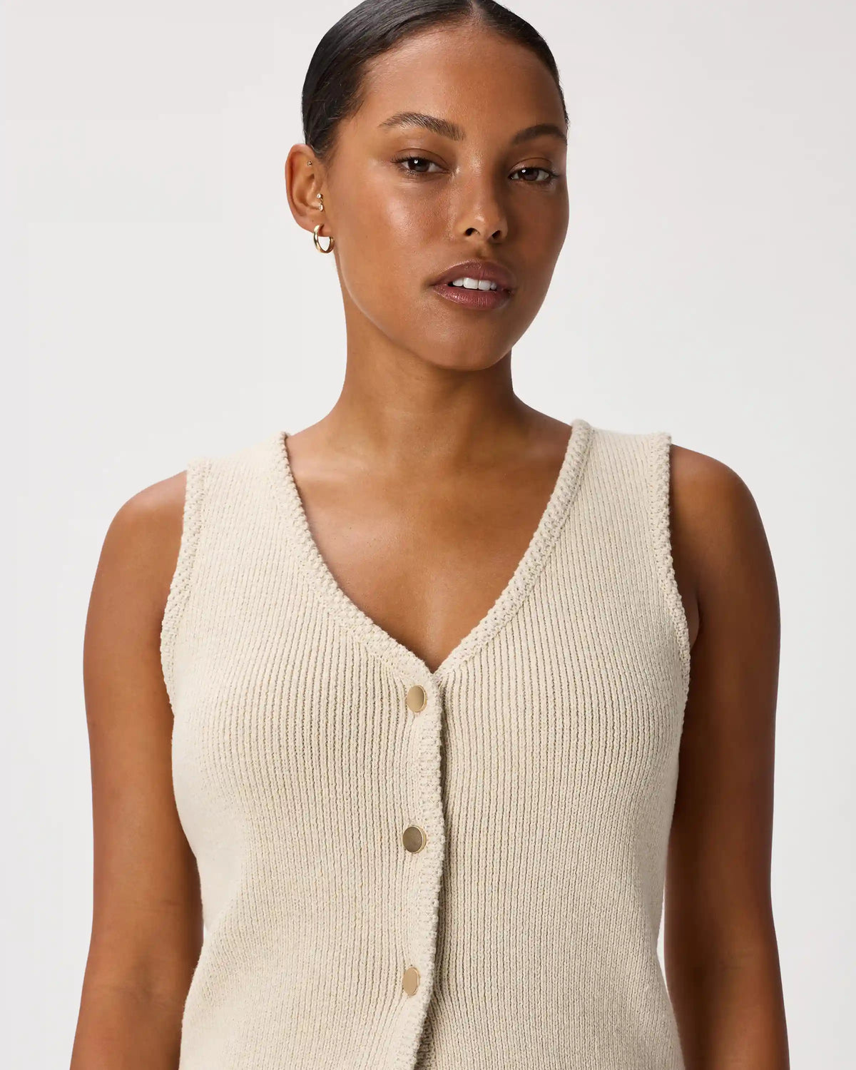 100% Organic Cotton V-Neck Sweater Vest