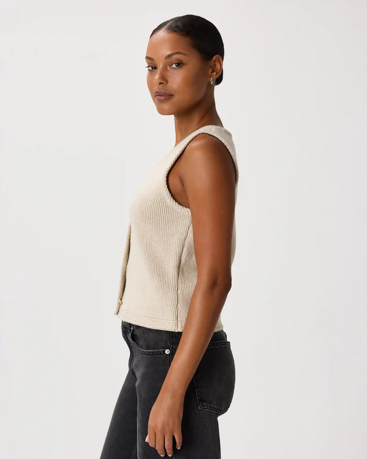 100% Organic Cotton V-Neck Sweater Vest