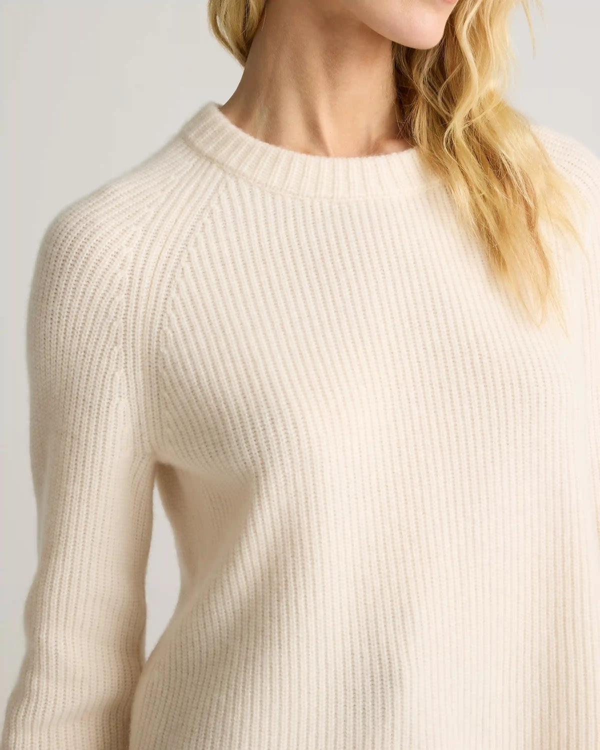 Mongolian Cashmere Fisherman Crewneck Sweater