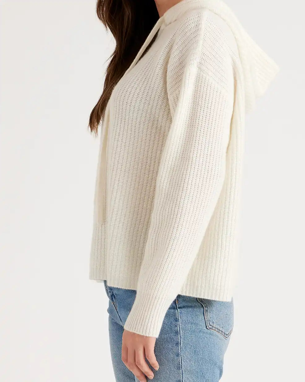 Mongolian Spring Cashmere Fisherman Pullover Hoodie