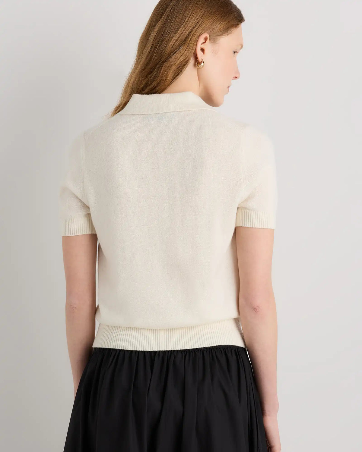 Mongolian Cashmere Short Sleeve Polo