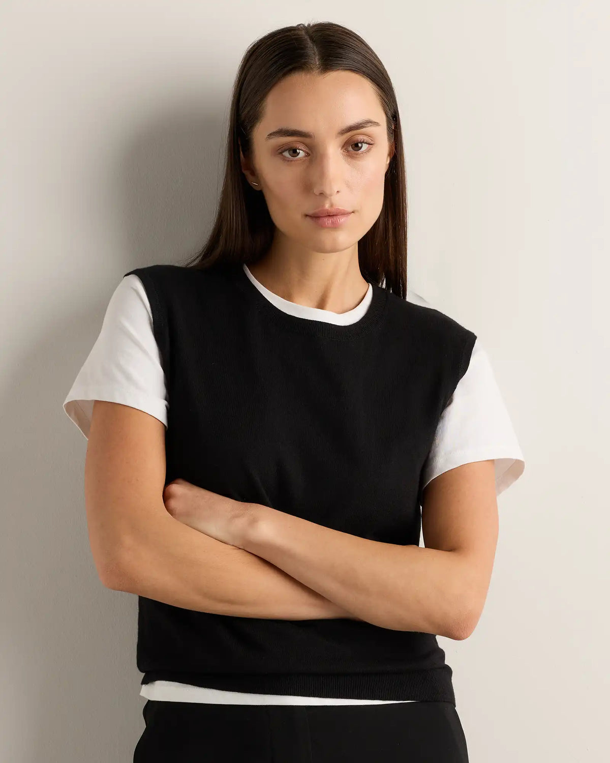 Lightweight Cotton Cashmere Sweater Tank