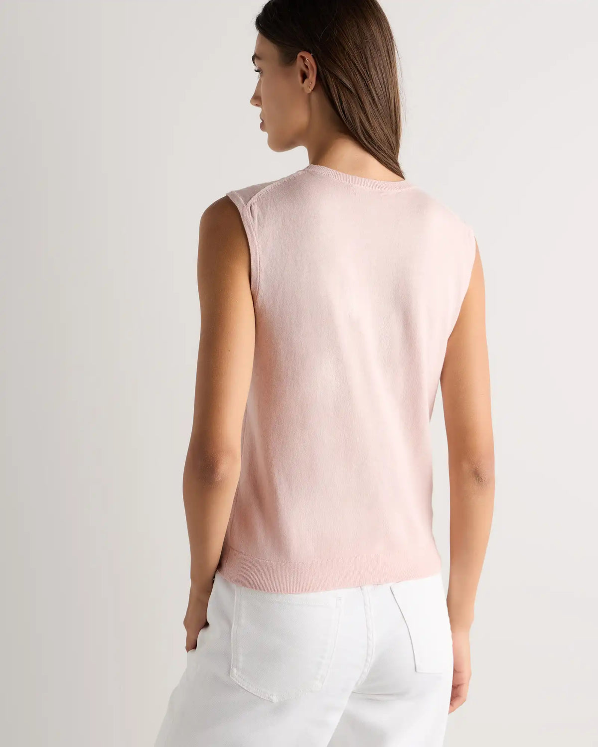 Lightweight Cotton Cashmere Sweater Tank
