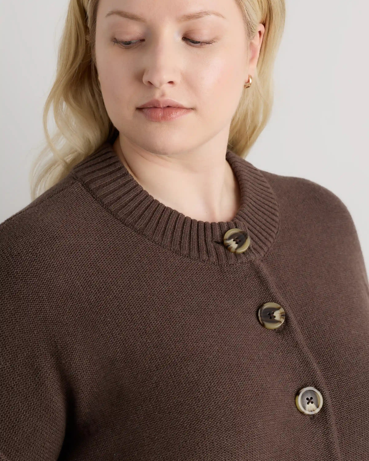 100% Organic Cotton Cropped Cardigan