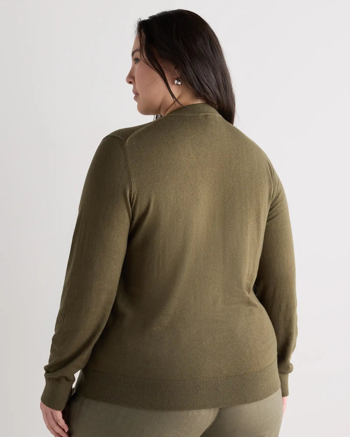 Lightweight Cotton Cashmere V-Neck Sweater