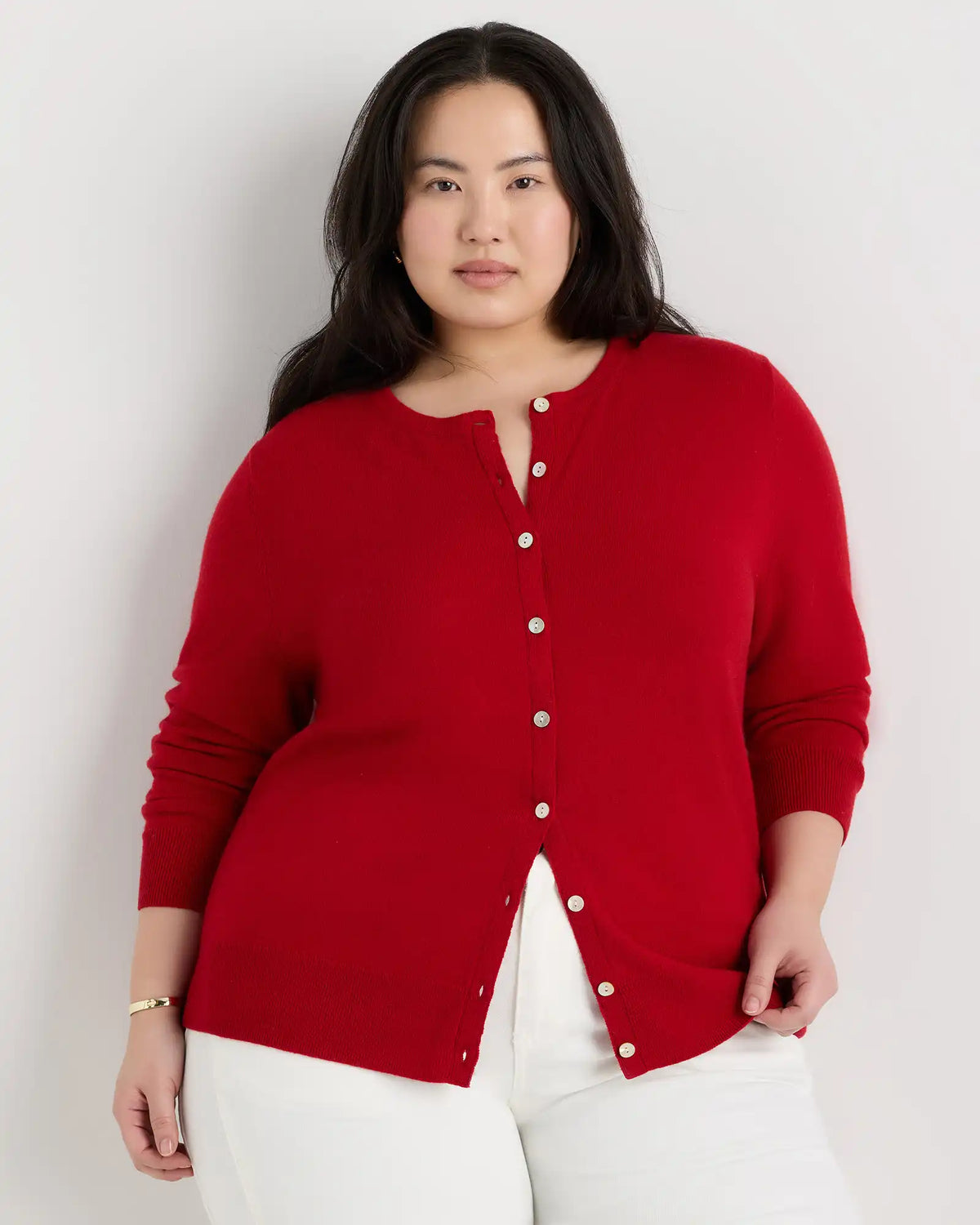 Mongolian Cashmere Cardigan Sweater