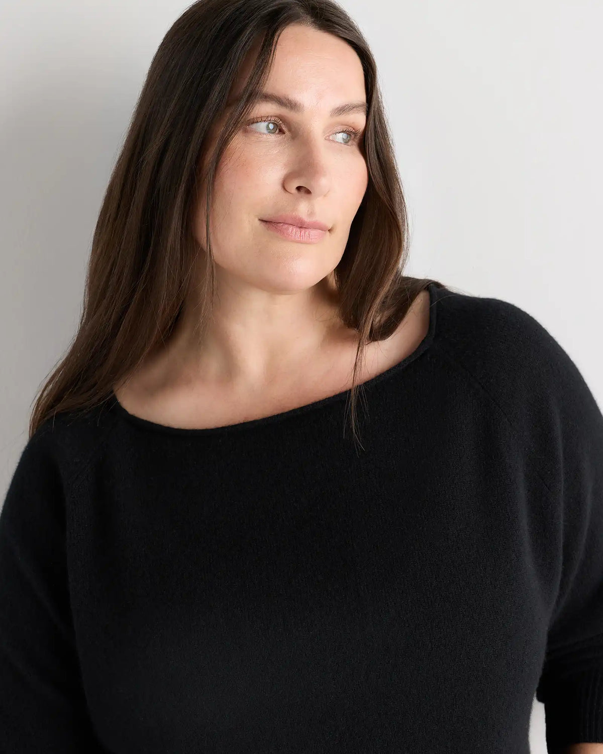 Mongolian Cashmere Boatneck Sweater