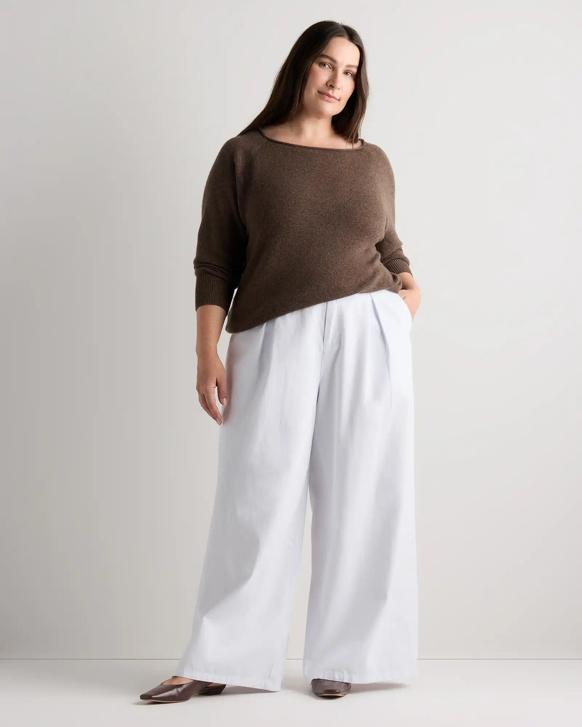 Mongolian Cashmere Boatneck Sweater