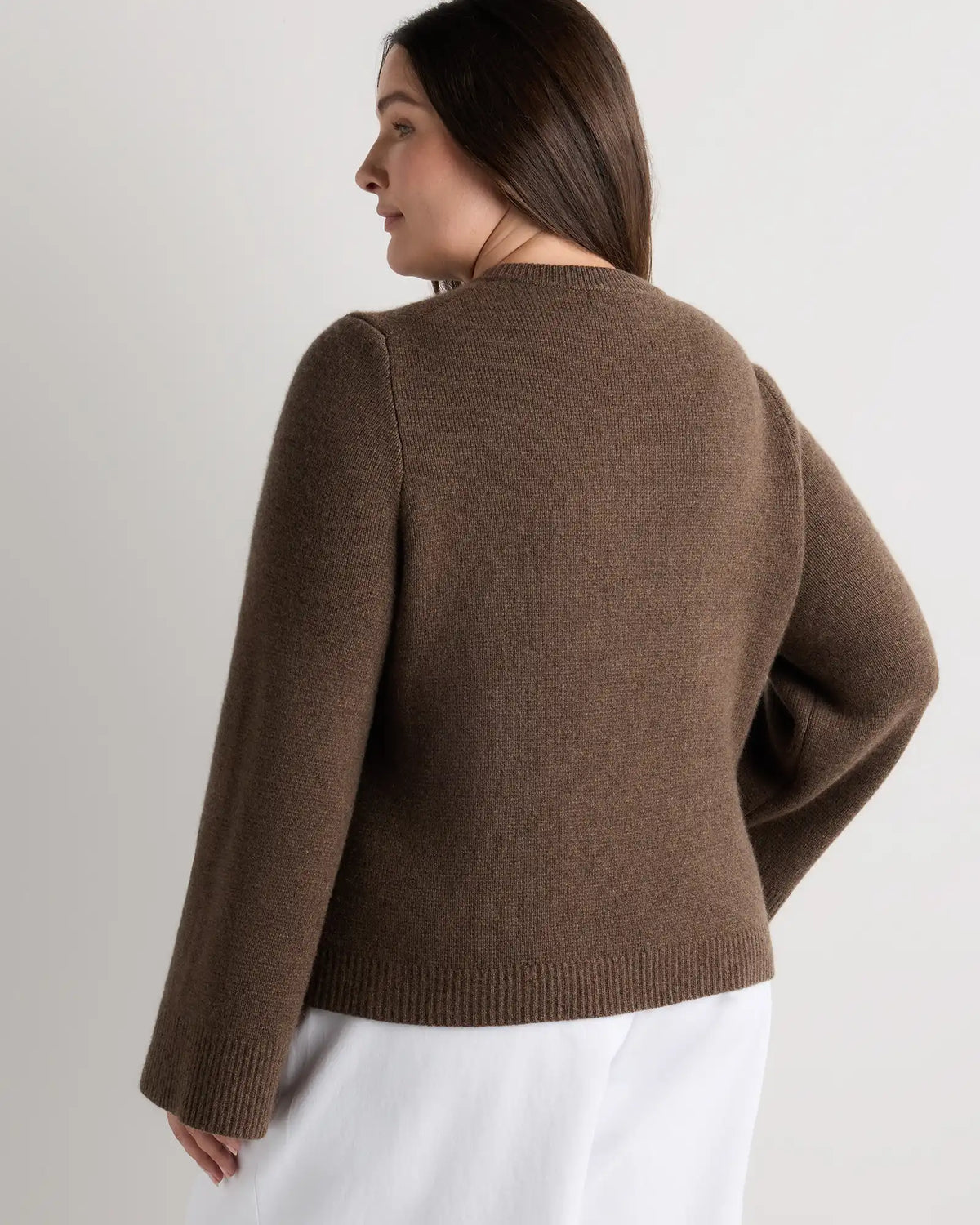 Mongolian Cashmere Structured Cardigan