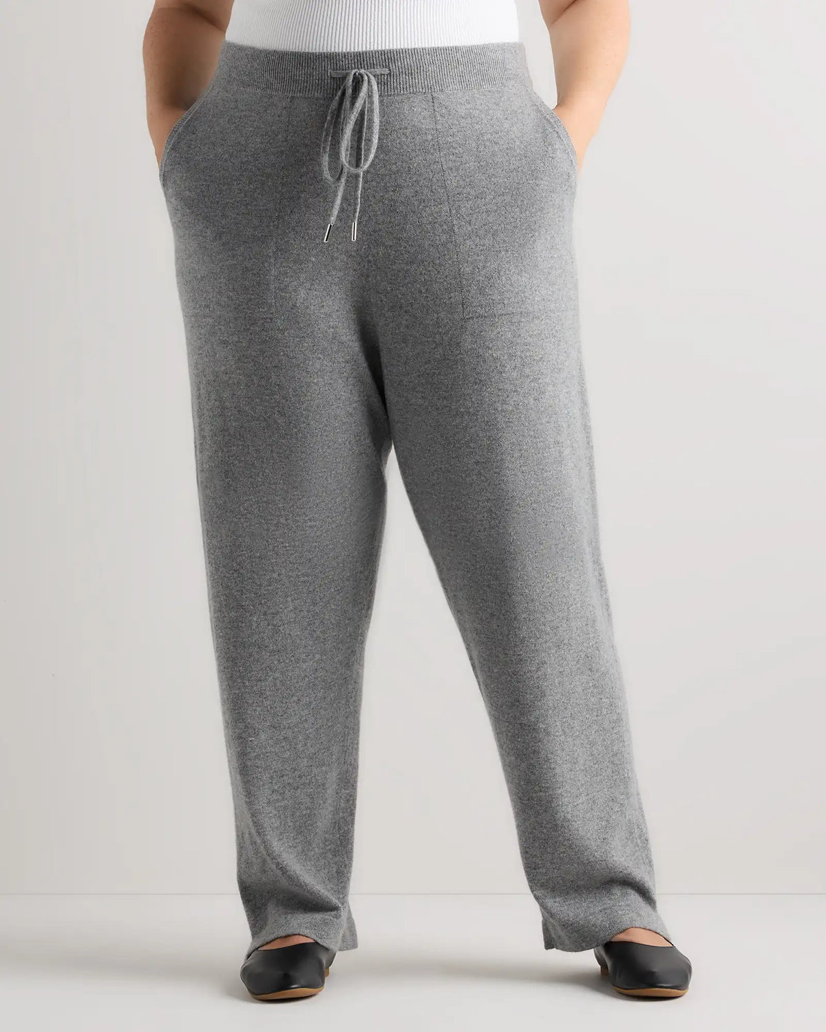 Mongolian Cashmere Straight Leg Pants